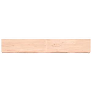 Piano Bagno 200x30x(2-6) cm in Legno Massello Non Trattato 3156074
