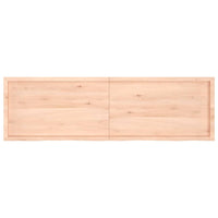 Piano Bagno 200x60x(2-4) cm in Legno Massello Non Trattato 3156079