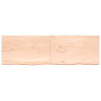 Piano Bagno 200x60x(2-4) cm in Legno Massello Non Trattato 3156079