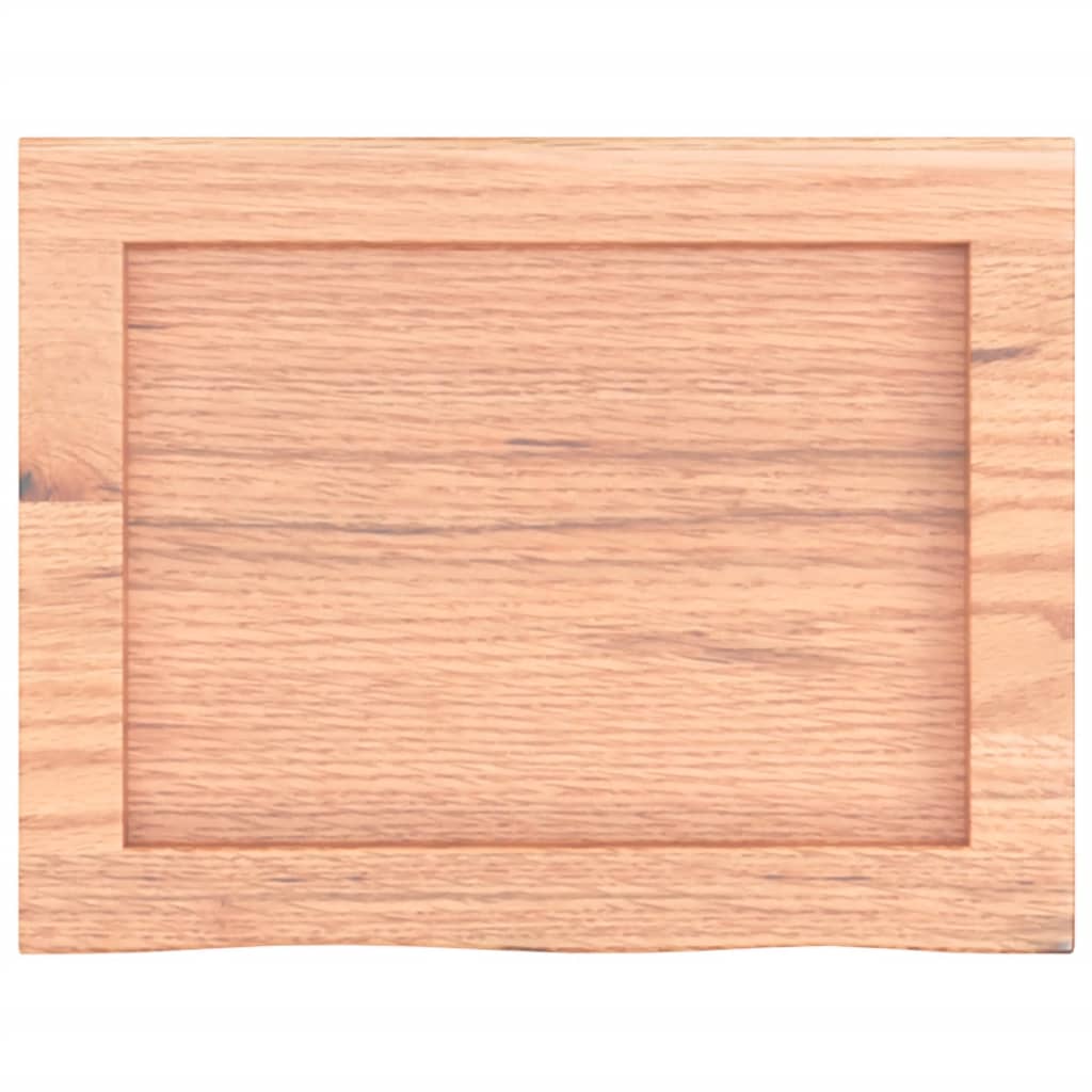 Piano Bagno Marrone 40x30x(2-4) cm Legno Massello Trattato 3156090
