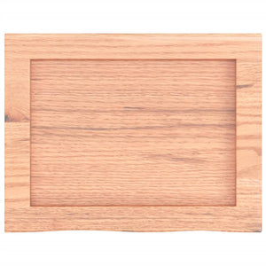 Piano Bagno Marrone 40x30x(2-4) cm Legno Massello Trattato 3156090