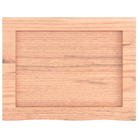 Piano Bagno Marrone 40x30x(2-6) cm Legno Massello Trattato 3156091