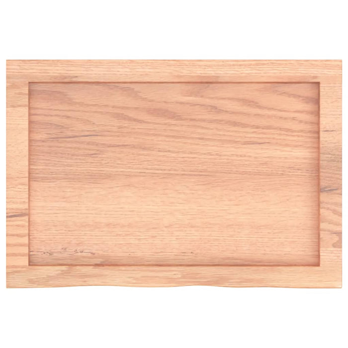 Piano Bagno Marrone 60x40x(2-4) cm Legno Massello Trattato 3156105