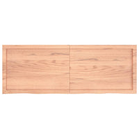 Piano Bagno Marrone 140x50x(2-4) cm Legno Massello Trattato 3156149