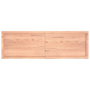 Piano Bagno Marrone 160x50x(2-4) cm Legno Massello Trattato 3156157