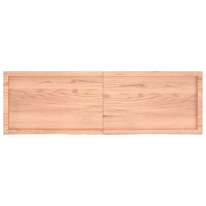 Piano Bagno Marrone 160x50x(2-4) cm Legno Massello Trattato 3156157