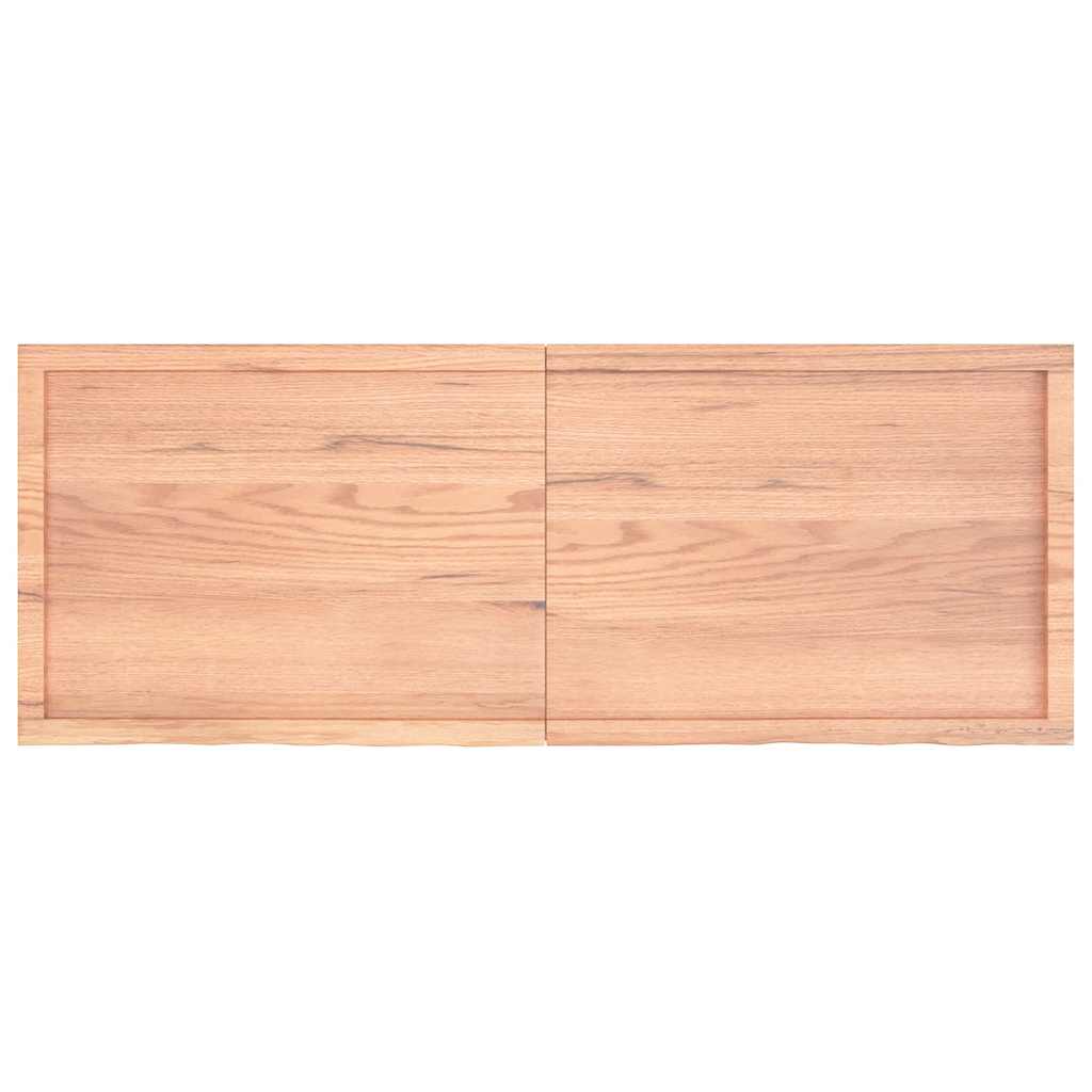 Piano Bagno Marrone 160x60x(2-6) cm Legno Massello Trattato 3156160