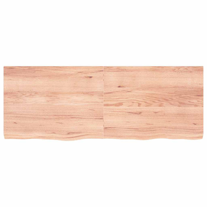 Piano Bagno Marrone 160x60x(2-6) cm Legno Massello Trattato 3156160