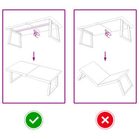 Piano Bagno Marrone Scuro 120x50x(2-4)cm Legno Trattato 3156237