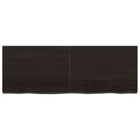 Piano Bagno Marrone Scuro 140x50x(2-6)cm Legno Trattatocod mxl 102575