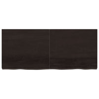 Piano Bagno Marrone Scuro 140x60x(2-6)cm Legno Trattatocod mxl 119843