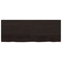 Piano Bagno Marrone Scuro 160x60x(2-6)cm Legno Trattato 3156256