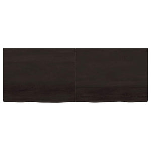 Piano Bagno Marrone Scuro 160x60x(2-6)cm Legno Trattato 3156256