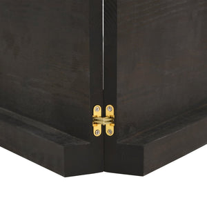 Piano Bagno Marrone Scuro 220x60x(2-6) cm Legno Trattato