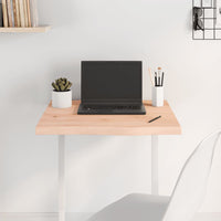 Piano per Tavolo 60x60x(2-4) cm in Rovere Massello Non Trattato 3156288