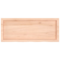 Piano per Tavolo 100x40x(2-6)cm in Rovere Massello Non Trattato 3156301