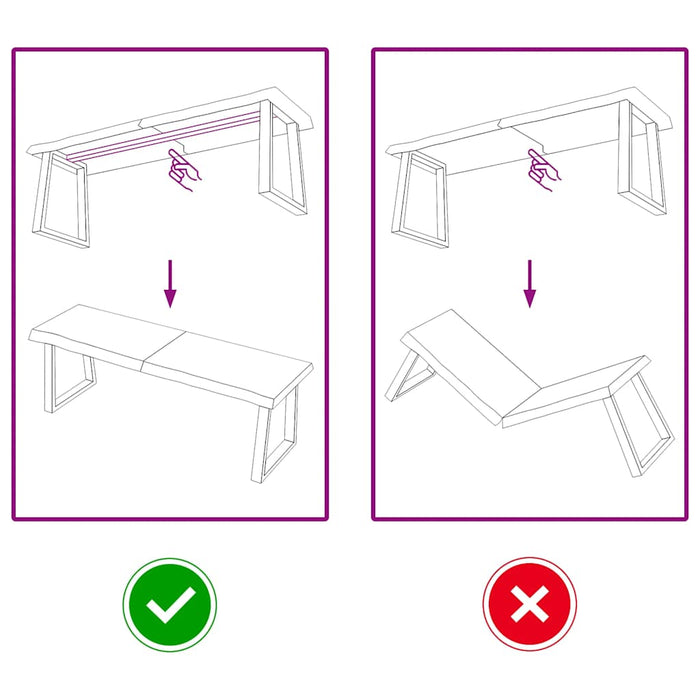 Piano per Tavolo 120x40x(2-6)cm in Rovere Massello Non Trattato 3156309