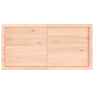 Piano per Tavolo 120x60x(2-4)cm in Rovere Massello Non Trattato 3156312