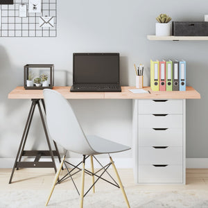 Piano per Tavolo 140x40x(2-4)cm in Rovere Massello Non Trattatocod mxl 72812