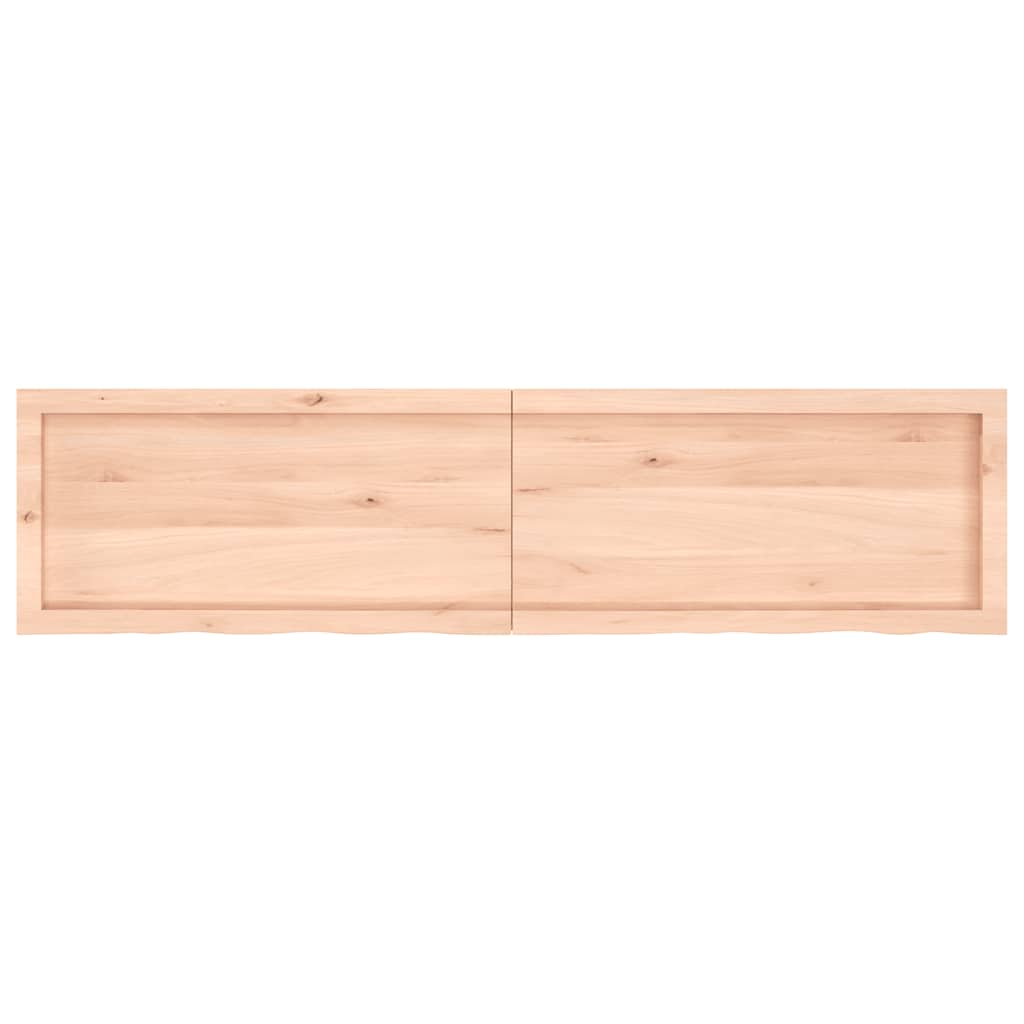 Piano per Tavolo 160x40x(2-6)cm in Rovere Massello Non Trattato 3156321