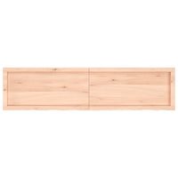 Piano per Tavolo 160x40x(2-6)cm in Rovere Massello Non Trattato 3156321