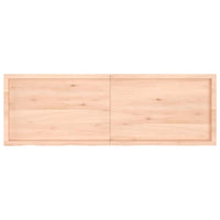 Piano per Tavolo 180x60x(2-4)cm in Rovere Massello Non Trattato 3156330