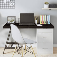 Piano Tavolo Marrone 120x40x(2-6) cm Rovere Massello Trattatocod mxl 120780