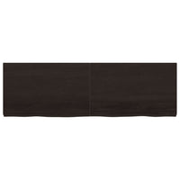 Piano Tavolo Marrone 160x50x(2-6) cm Rovere Massello Trattatocod mxl 120783