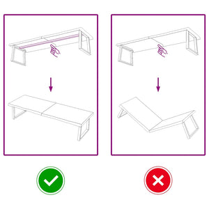 Piano Tavolo Marrone 180x50x(2-4) cm Rovere Massello Trattato 3156454