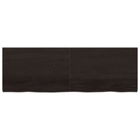 Piano Tavolo Marrone 180x60x(2-4) cm Rovere Massello Trattatocod mxl 120784