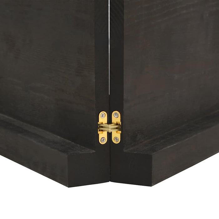 Piano Tavolo Marrone 200x60x(2-6) cm Rovere Massello Trattato 3156463