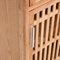 Set Mobili da Bagno 4pz in Legno Massello di Noce 3185785