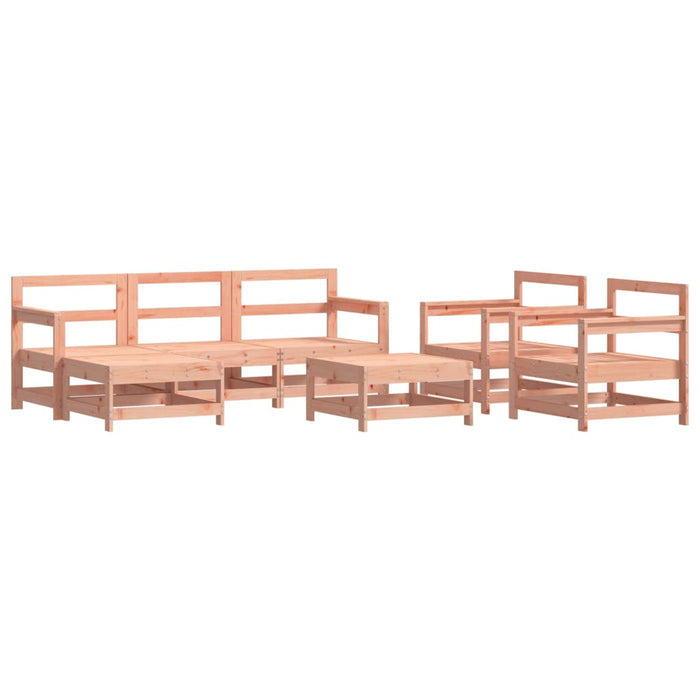 Set Divani Giardino 7 pz con Cuscini Legno Massello di Douglas 3185827