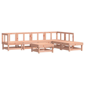 Set Divani Giardino 7 pz con Cuscini Legno Massello di Douglas