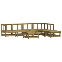 Set Divani da Giardino 7pz con Cuscini Legno Impregnato di Pino 3185961