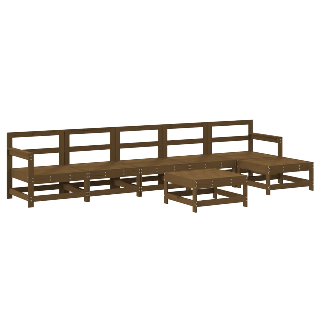 Set Divani da Giardino 7 pz con Cuscini in Legno Massello Mielecod mxl 101224