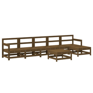 Set Divani da Giardino 7 pz con Cuscini in Legno Massello Mielecod mxl 101224