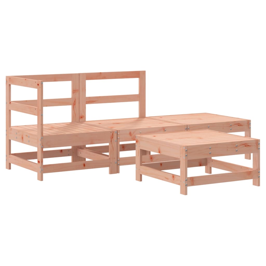 Set Divani Giardino 4 pz con Cuscini Legno Massello di Douglas 3186030