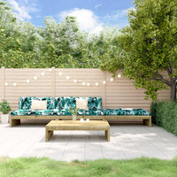 Set Divani da Giardino 4pz con Cuscini Legno Impregnato di Pino 3186143
