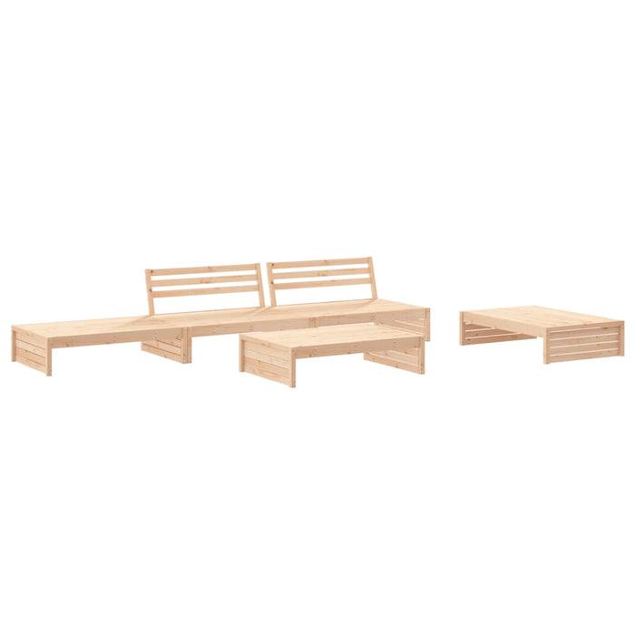 Set Divani da Giardino 5 pz con Cuscini in Legno Massellocod mxl 101431