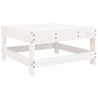Set Salotto da Giardino 6 pz Bianco in Legno Massello di Pino 3186320