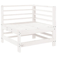 Set Salotto da Giardino 6 pz Bianco in Legno Massello di Pino 3186334
