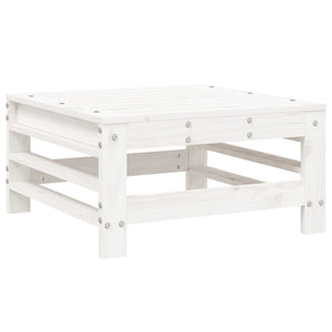 Set Salotto da Giardino 6 pz Bianco in Legno Massello di Pino 3186334
