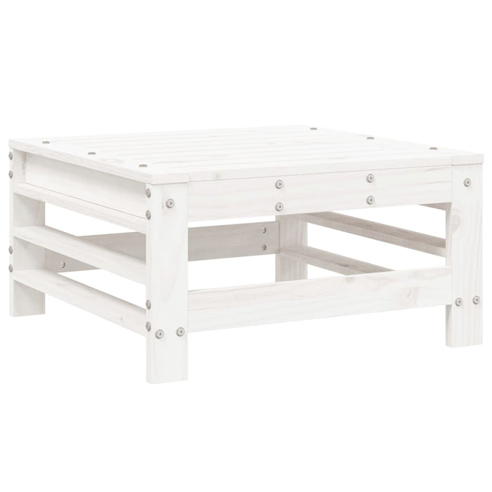 Set Salotto da Giardino 6 pz Bianco in Legno Massello di Pino 3186334
