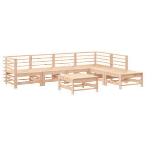 Set Salotto da Giardino 7 pz in Legno Massello di Pinocod mxl 118197