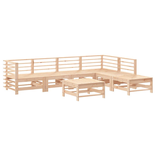 Set Salotto da Giardino 7 pz in Legno Massello di Pinocod mxl 118197