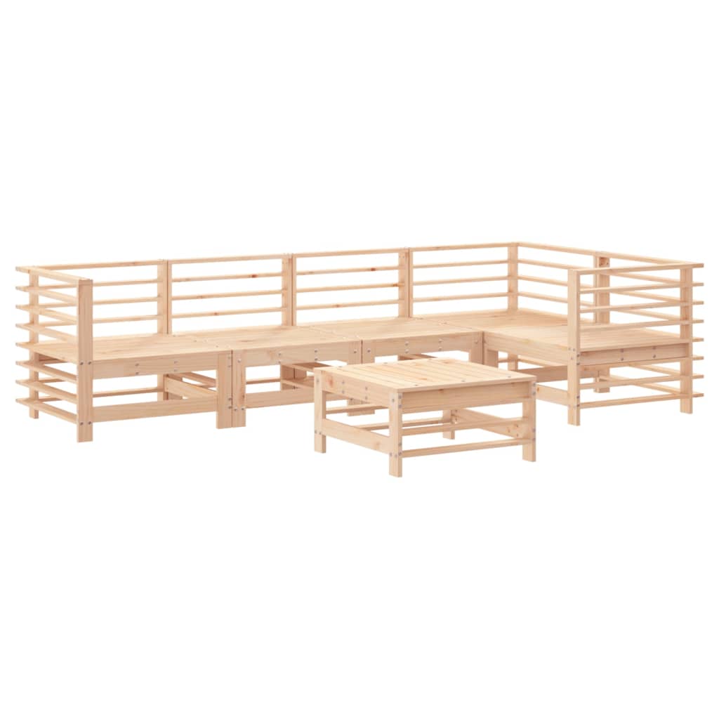 Set Salotto da Giardino 6 pz in Legno Massello di Pinocod mxl 117926