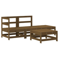 Set Salotto da Giardino 4 pz ambra in Legno Massello di Pino 3186497