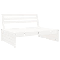 Set Salotto da Giardino 2 pz Bianco in Legno Massello di Pino 3186621