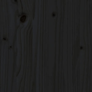 Set Salotto da Giardino 5 pz Nero in Legno Massello di Pino 3186638